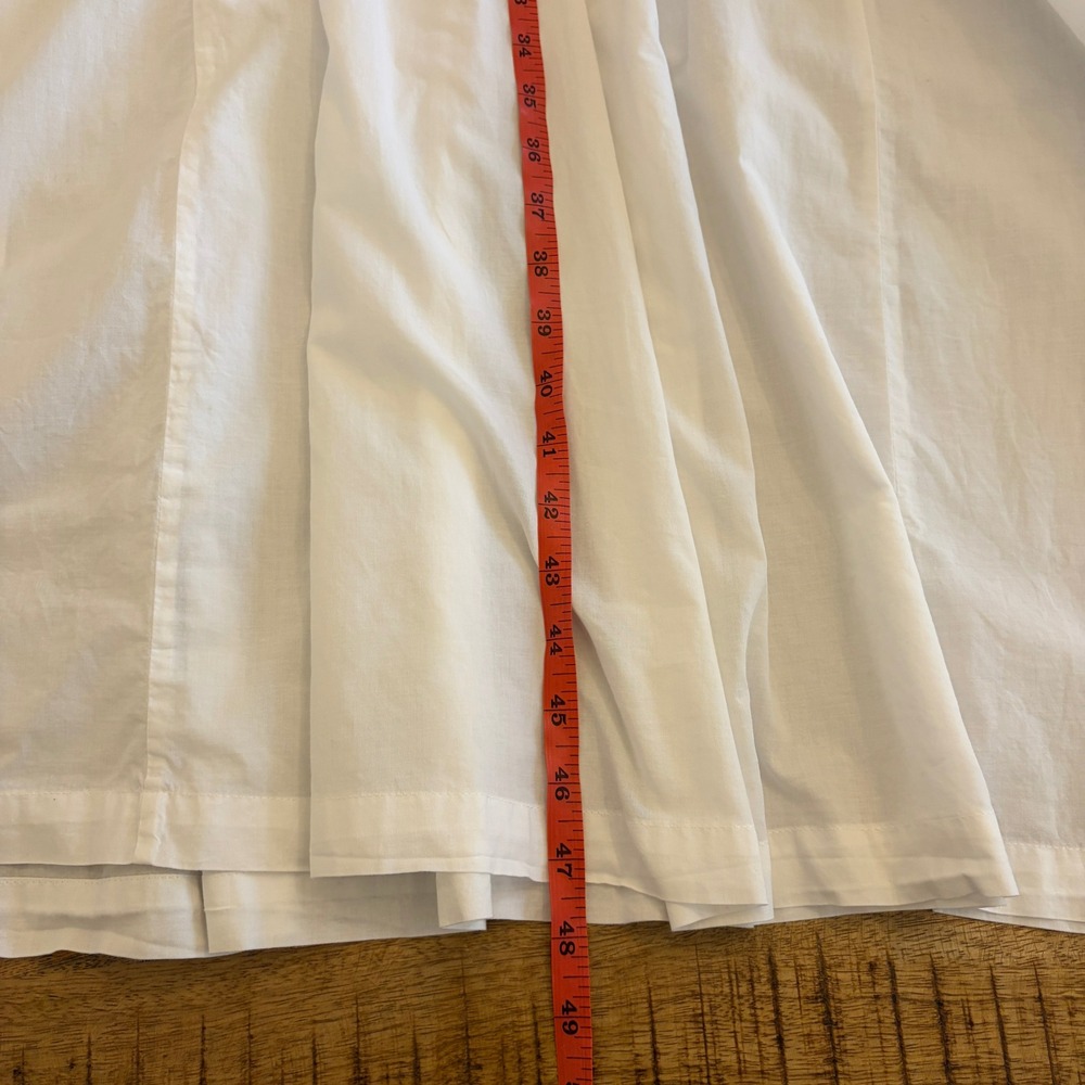 April Cornell Floral Embroidered Midi Dress M Cottagecore Prairie Cotton Poplin - Picture 14 of 14